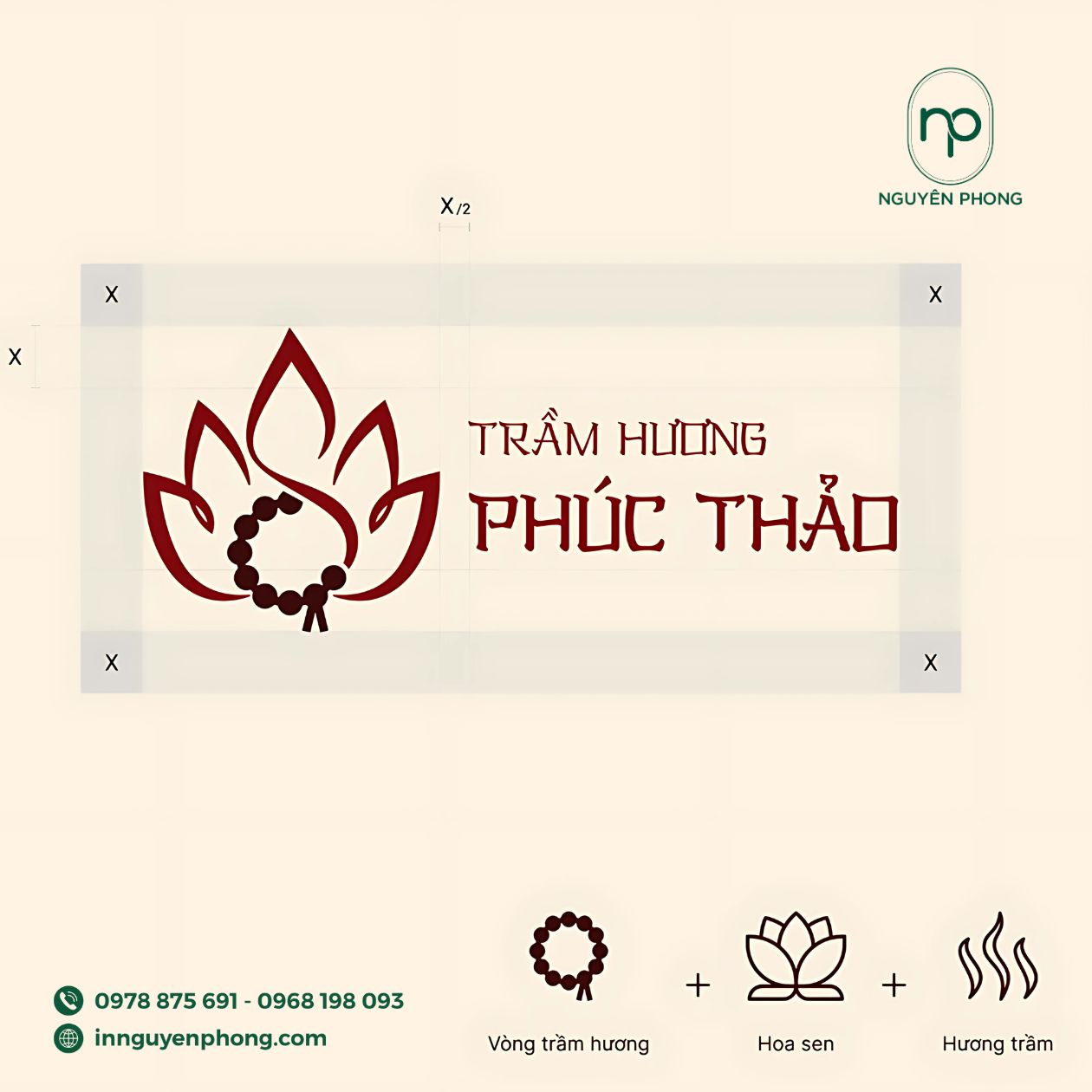 Mẫu logo nhang trầm